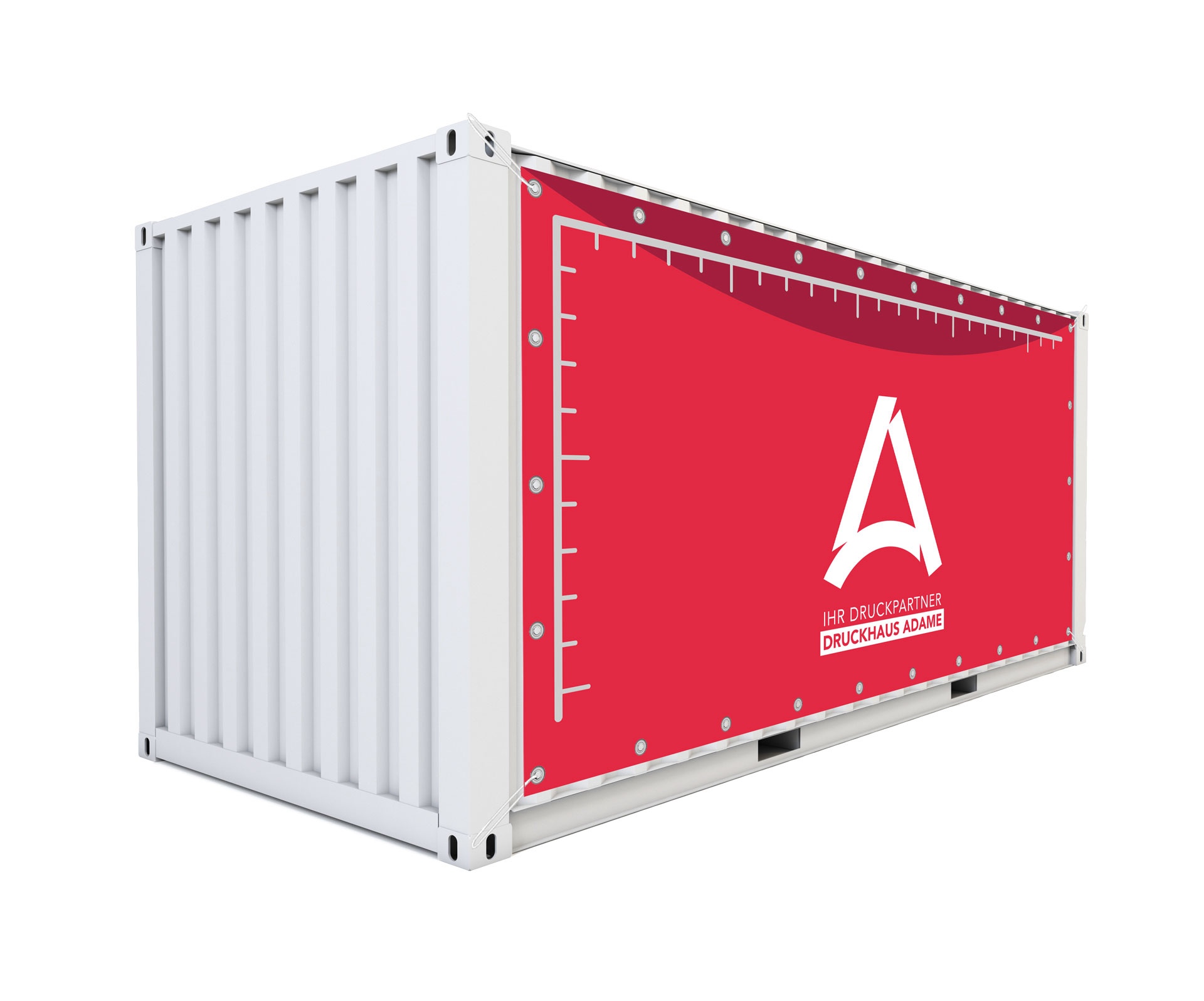 Containerbanner drucken » Individuell, wetterfest und B1-zertifiziert